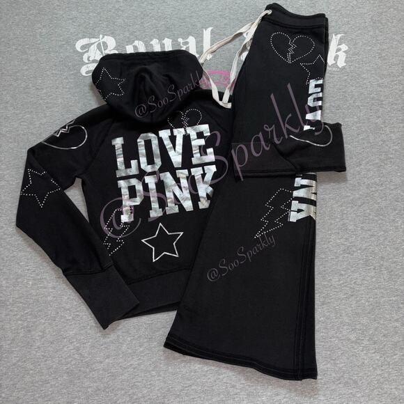 Rare & HTF✨Victoria’s Secret PINK Vintage Bling Set Lightning Broken Heart Star - Picture 1 of 14